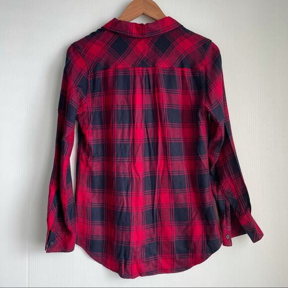 Rails plaid button down shirt red long sleeves collared - Picture 3 of 6